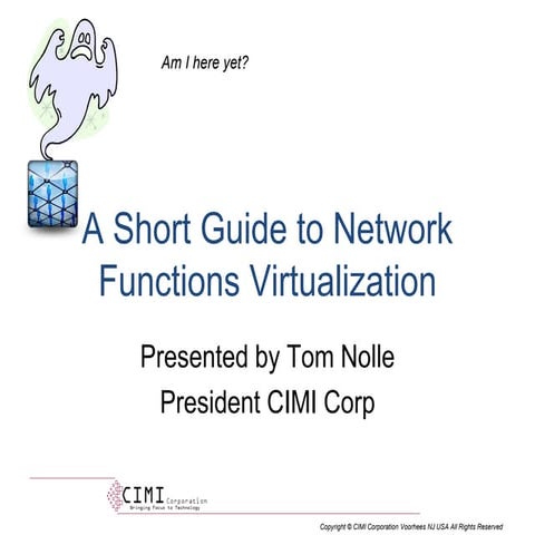 A short guide to network functions virtualization