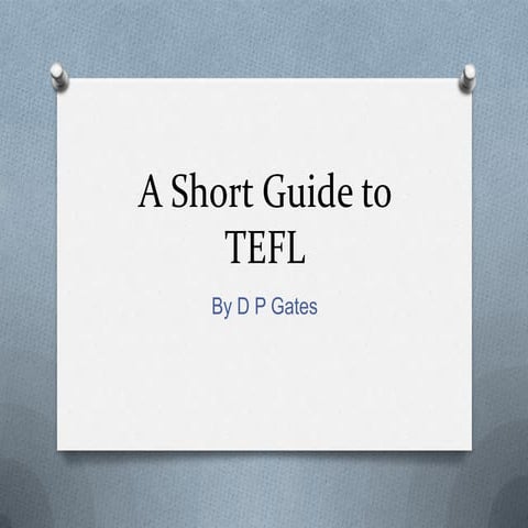 A short guide to tefl 2
