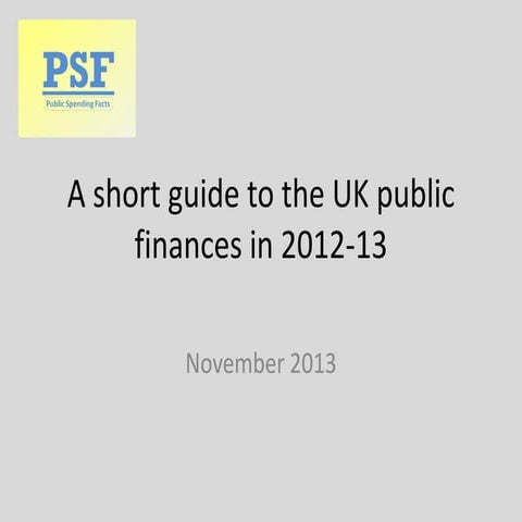 A short graphical guide to the UK public finances in 2012-13