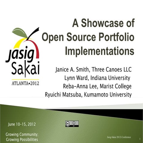 A showcase of open source portfolio implementations