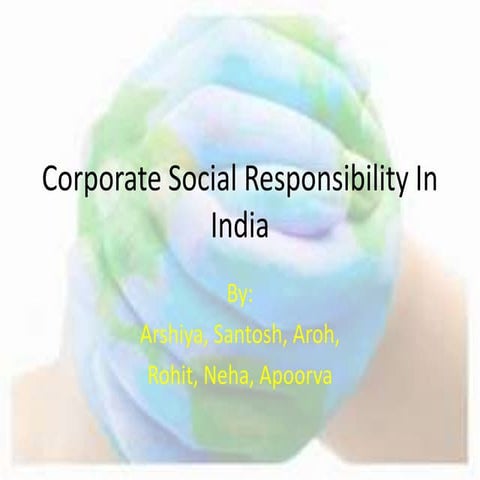 CSR IN iNDIA