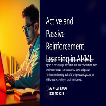 Active and Passive Reinforcement Learning in AI and Machine Learning ...