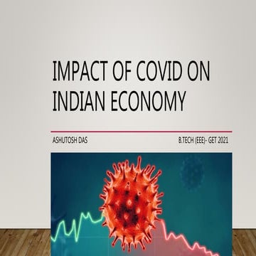 Impact of Covid on indian economy | PPTX