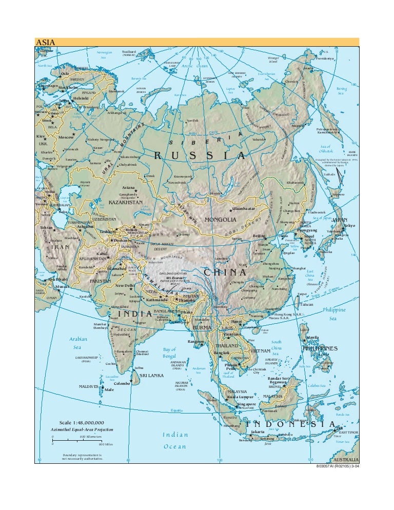 World Map - Asia