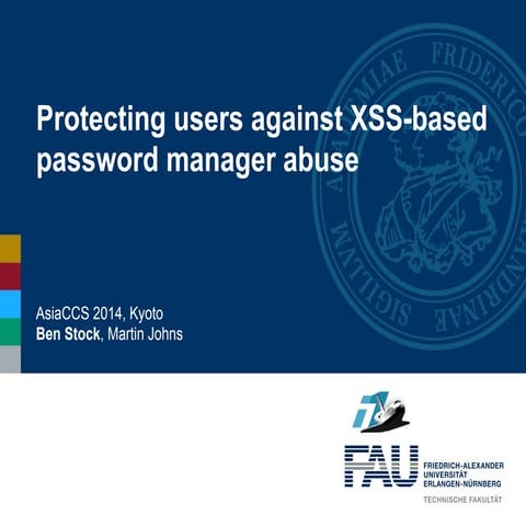 Evaluating a password manager | PPTX