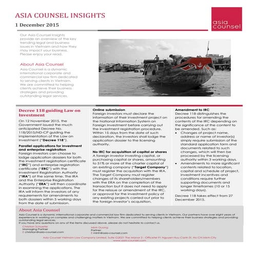Asia Counsel Insights 1 December 2015