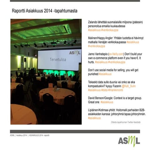 Asiakkuus 2014 raportti