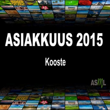 Asiakkuus2015 raportti