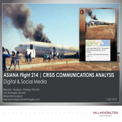 Asiana Airlines 214 & Digital Crisis Management