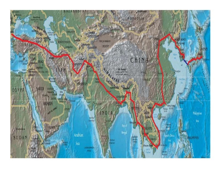 Asian Highway Route Map _ Asian highway database – ELDJ