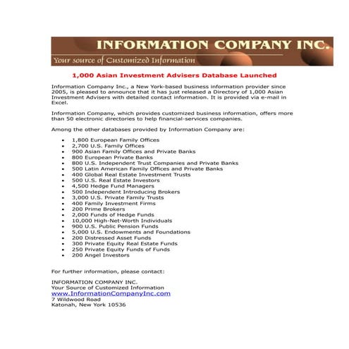 UK family office database | DOC