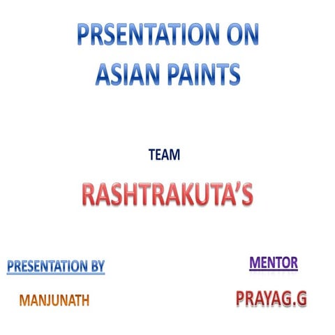 Asian paint ppt