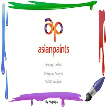 Asian Paints Company Industry SWOT Analysis