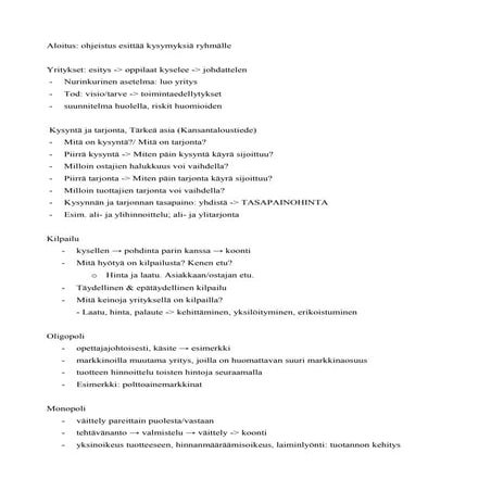 Tuntisuunnitelma | DOC