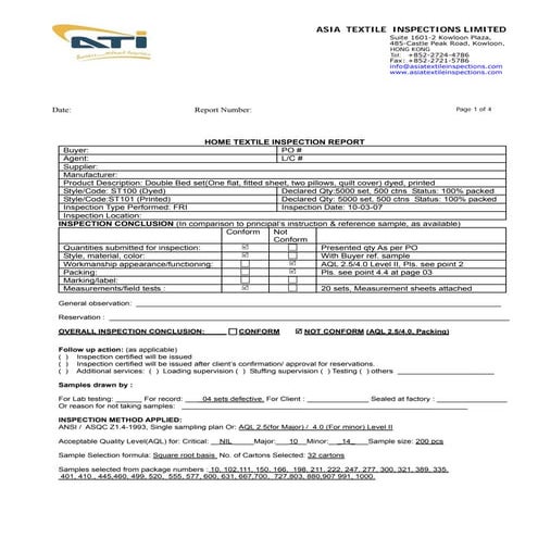 Asiatextileinspections