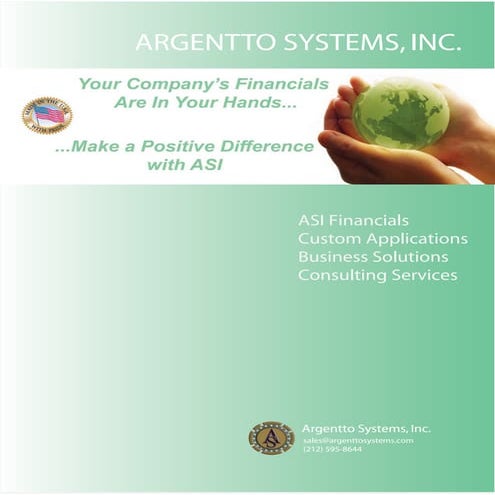 ASI Financials 2011 Brochure