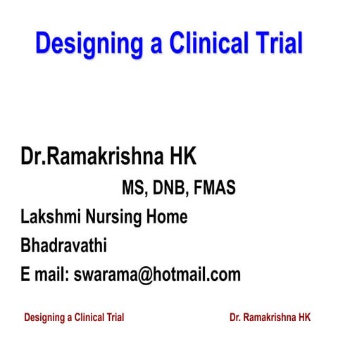 Asicon Designing a Clinical trial for surgeons.ppt