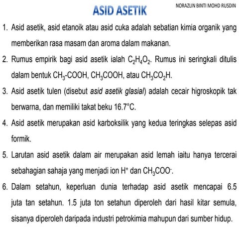 Asid Asetik