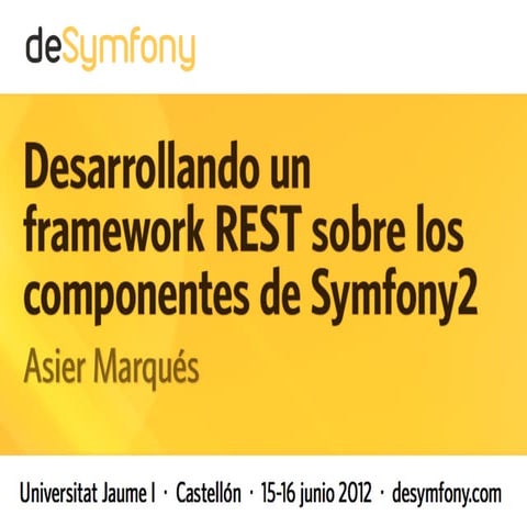 REST - deSymfony2012