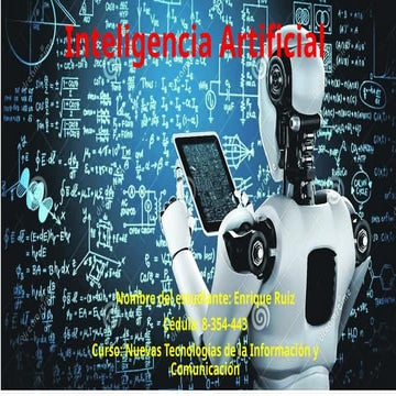 Inteligencia Artificial y sus tipos de IA | PPTX