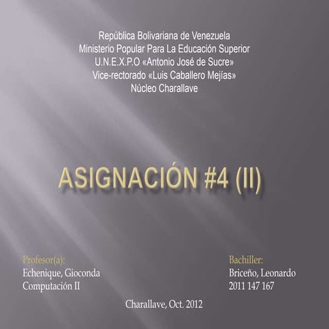 Asignación #4