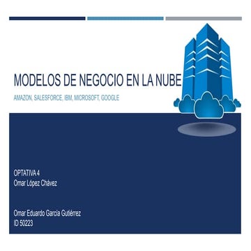 Modelos de negocio en la nube