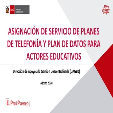 Asignacion de servicio de planes de telefonia