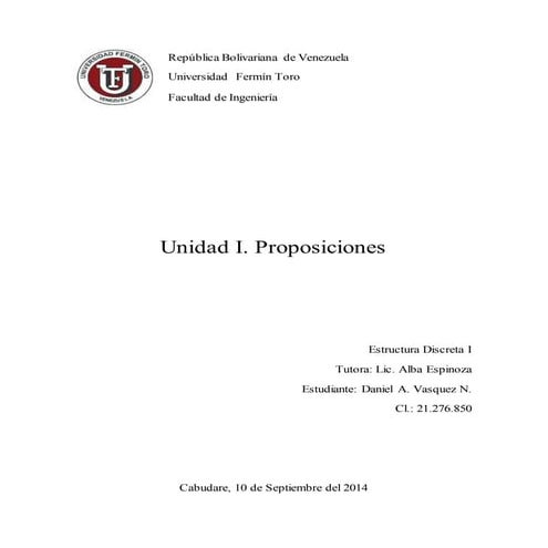 Calculo Proposicional.