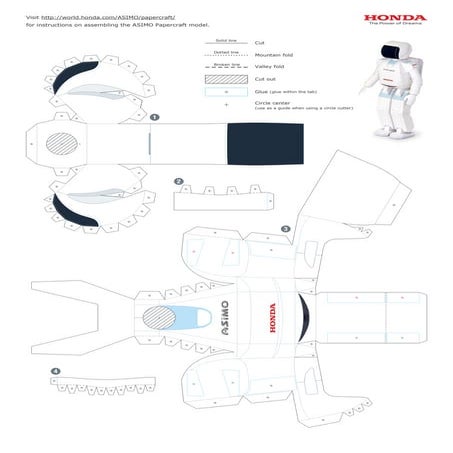 Asimo papercraft blue | PDF