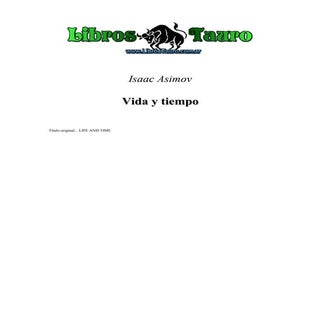 Asimov, isaac   vida y tiempo