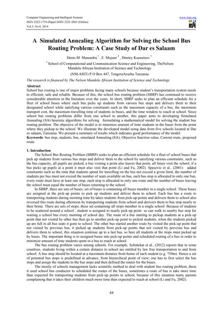 A  simulated annealing algorithm fo...