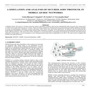 A simulation and analysis of secure...