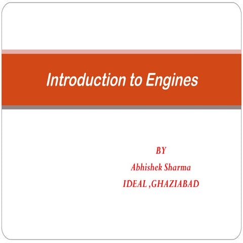 As introduction ic engine