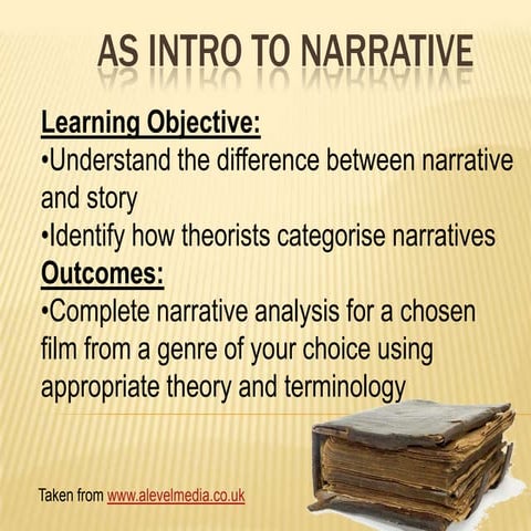 Media Studies intro to Narrative [autosaved]