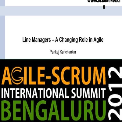 Line Managers - A Changing Role in Agile