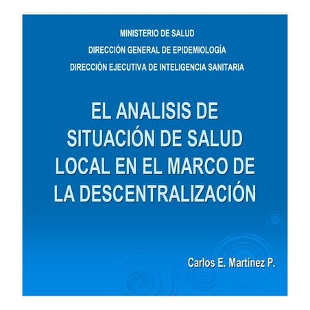 Asis local y la descentralizacion