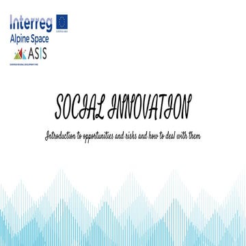 ASIS - social innovation risk management