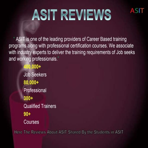ASIT REVIEWS