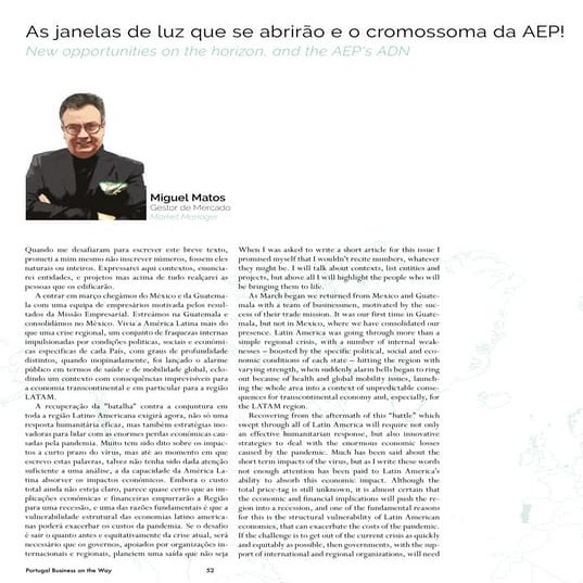 As janelas de luz que se abrirão e o cromossoma da aep