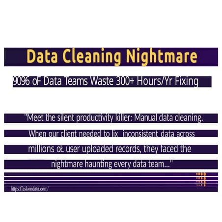 Automation of data cleaning of users manual data entry work by comparing with a master file
