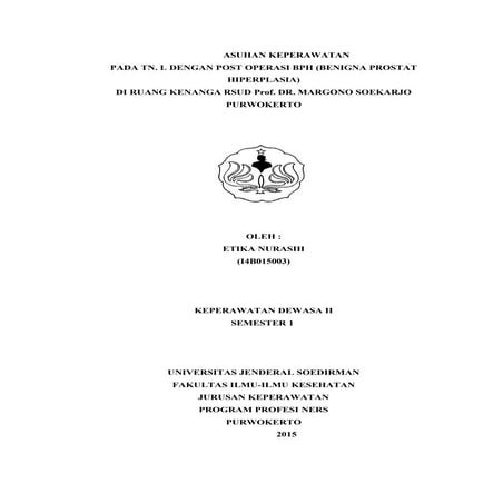 Askep bph keperawatan dewasa ii