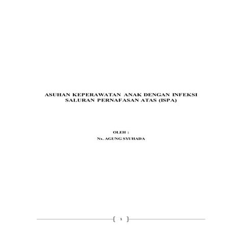 Askep Anak dengan ISPA