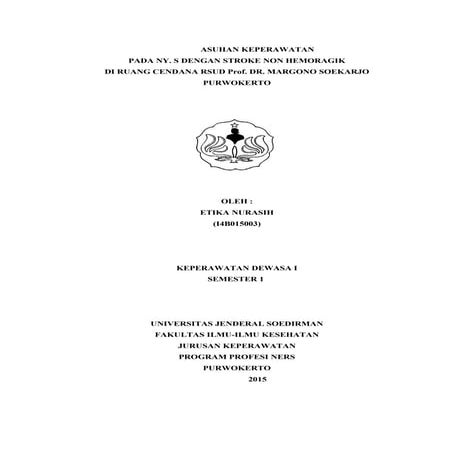 Askep stroke keperawatan dewasa i
