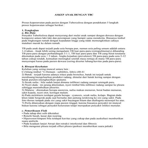 Askep tbc
