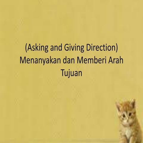 Asking and giving direction