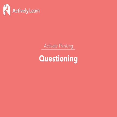 Asking effective questions