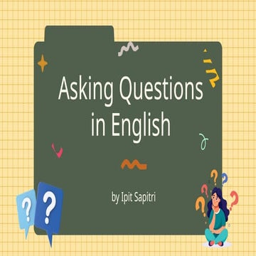 Asking Questions Power Point Presentation