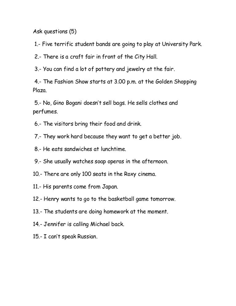 Ask questions 5-6