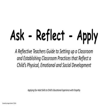 Ask - Reflect - Apply