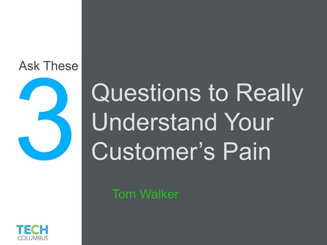 Ask these 3 questions